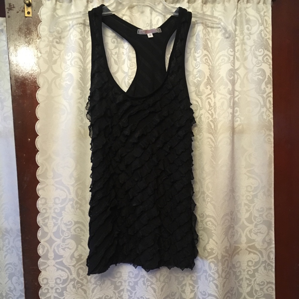 Ruffle racerback tank